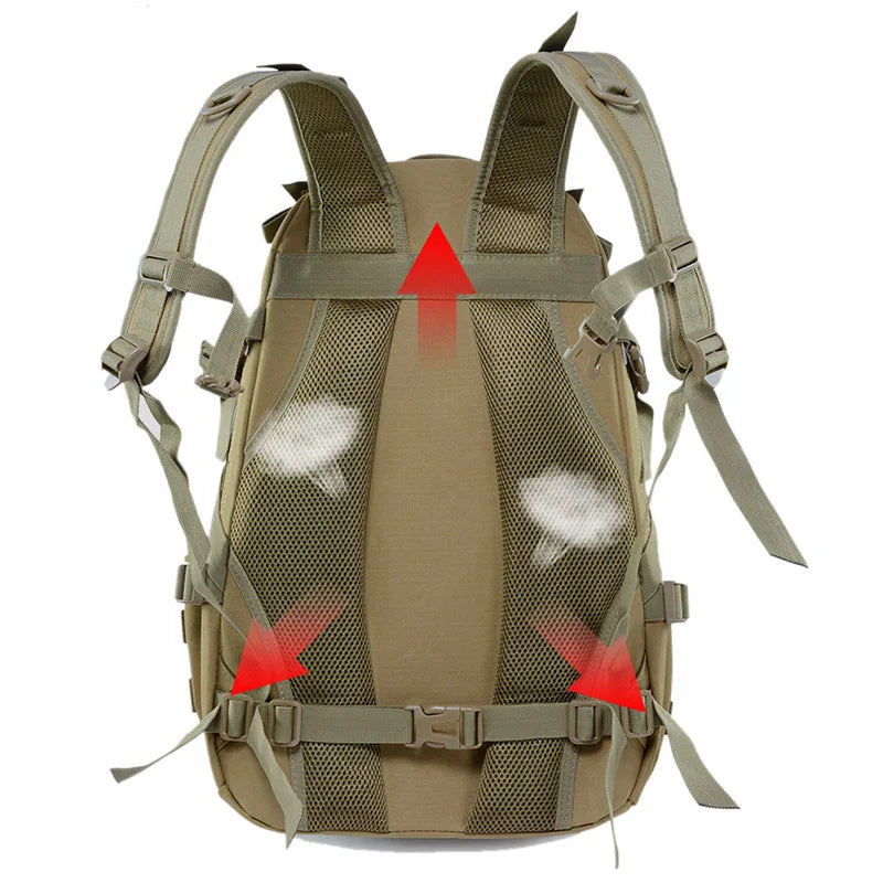 Sac à dos tactique 40L – Résistant et étanche” accessoires