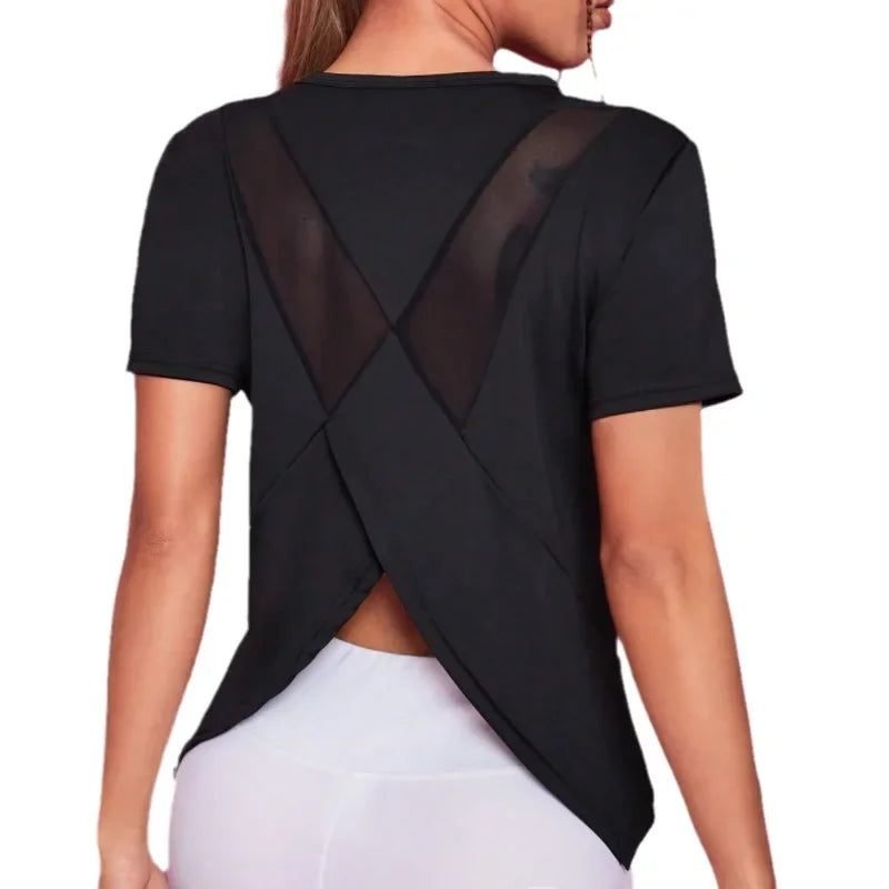 T-shirt de Fitness Femme sans Coutures