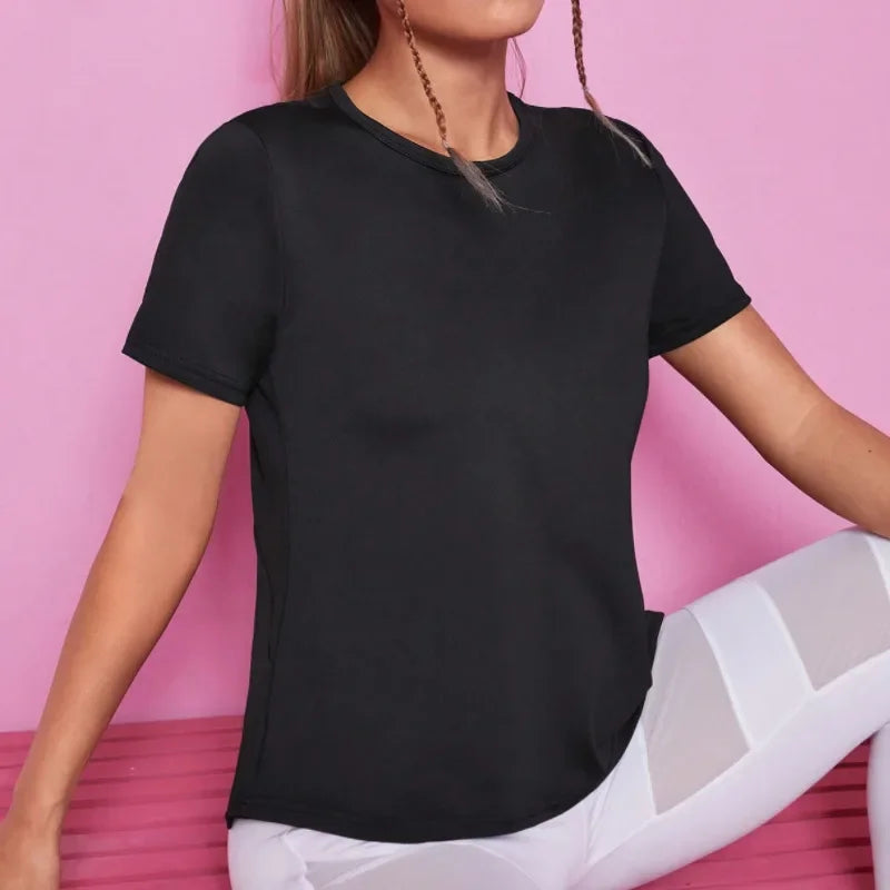 T-shirt de Fitness Femme sans Coutures