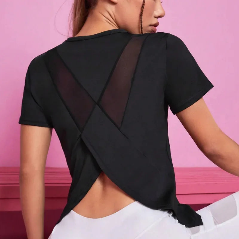 T-shirt de Fitness Femme sans Coutures