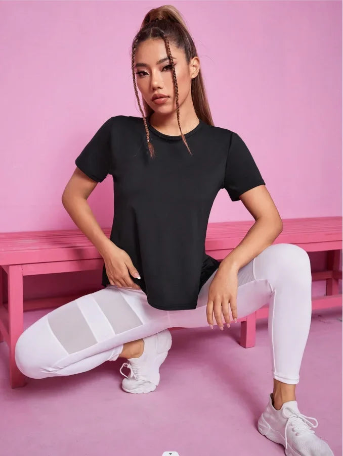 T-shirt de Fitness Femme sans Coutures