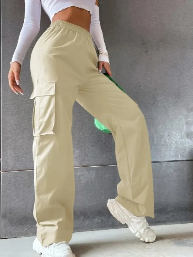 Pantalon Cargo Streetwear Vintage pour Femme – Style Urbain et Confort Assuré