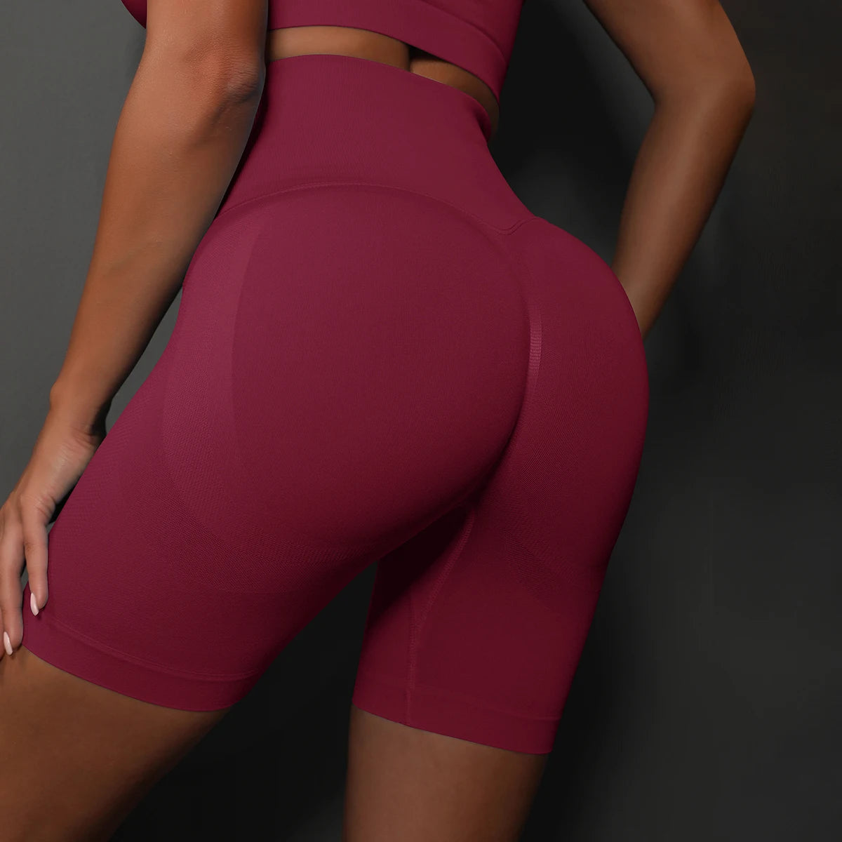 Shorts de Yoga Femme – Taille Haute, Gainant & Sans Coutures